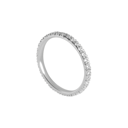 eternity oro bianco con diamanti ct 0,30-1
