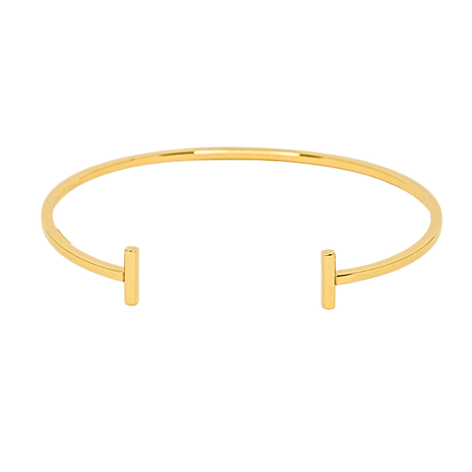 Bracciale a T in argento -color oro
