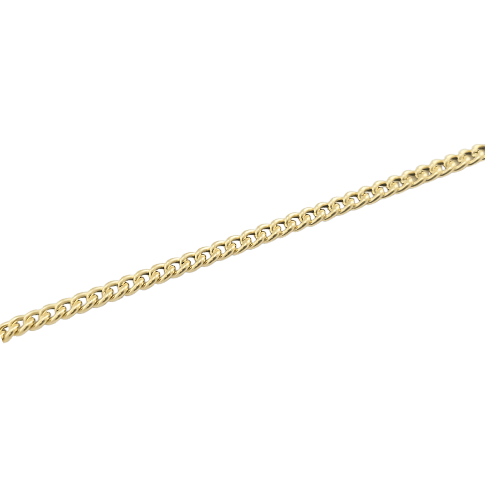 Bracciale catena grumetta in oro giallo 18 kt-18 cm-1