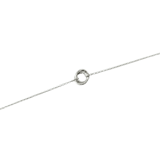 Bracciale cerchi intrecciati in argento 925-1