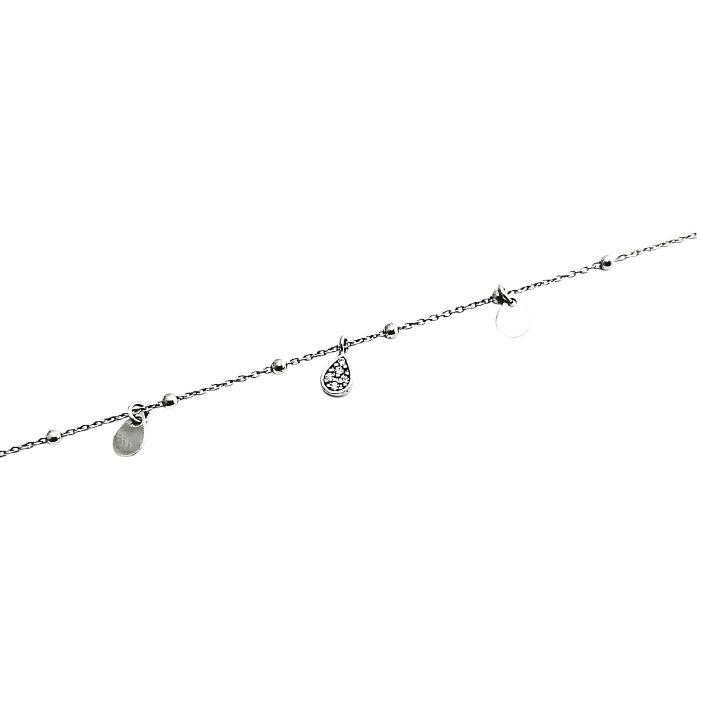 Bracciale goccia zirconi in argento 925-1