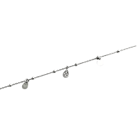 Bracciale goccia zirconi in argento 925-1