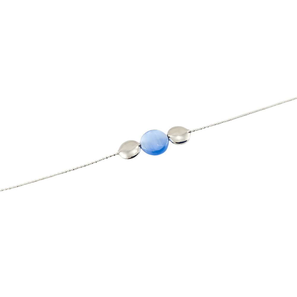 Bracciale mare blu design in argento 925-1