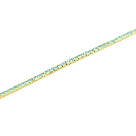 Bracciale tennis in argento 925 topazi azzurri-1