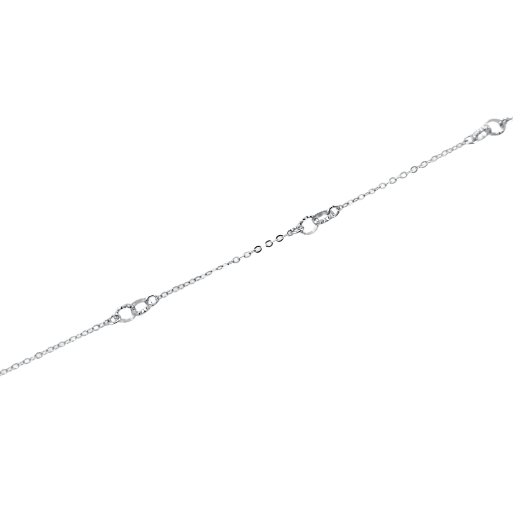 Collana a cerchi intrecciati in argento 925-1