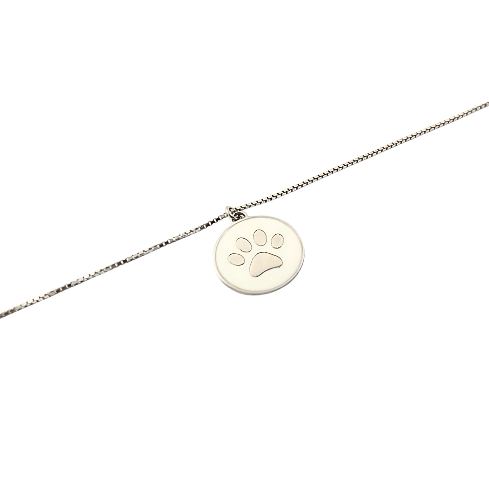 Collana zampa in argento 925-1