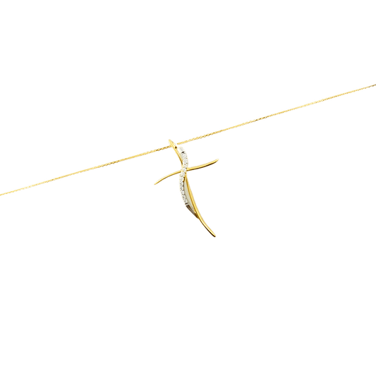 collana croce oro giallo 18 kt-1