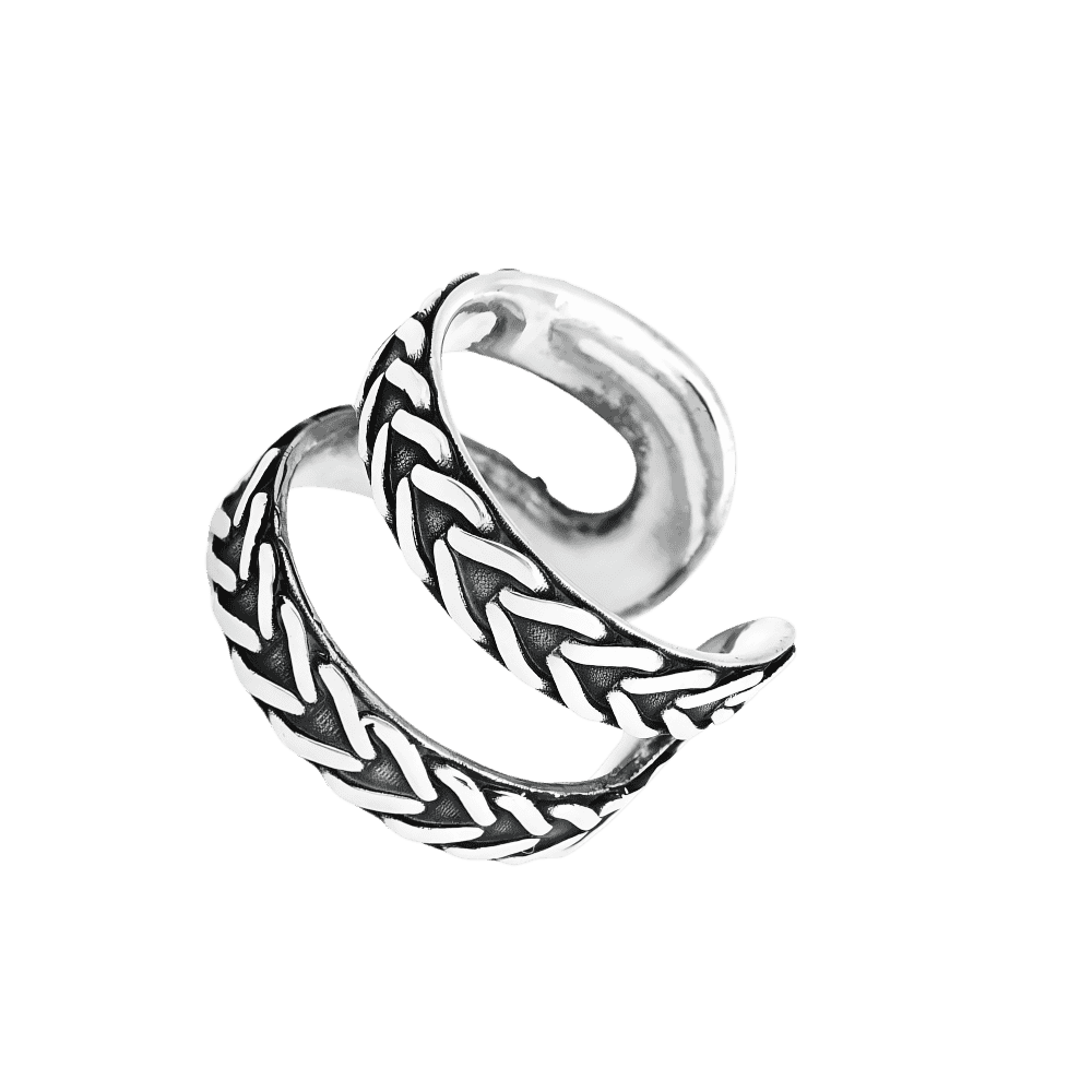 Anello dueaerre senza fine- argento 925