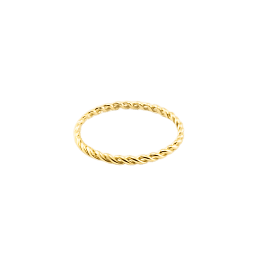 Anello in corda in oro giallo 18kt