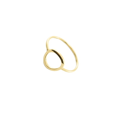 Anello in oro giallo 18kt-cerchio