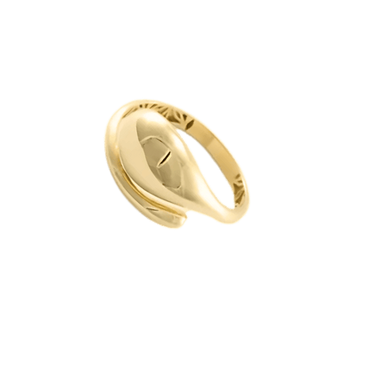 Anello onde in oro giallo 9kt