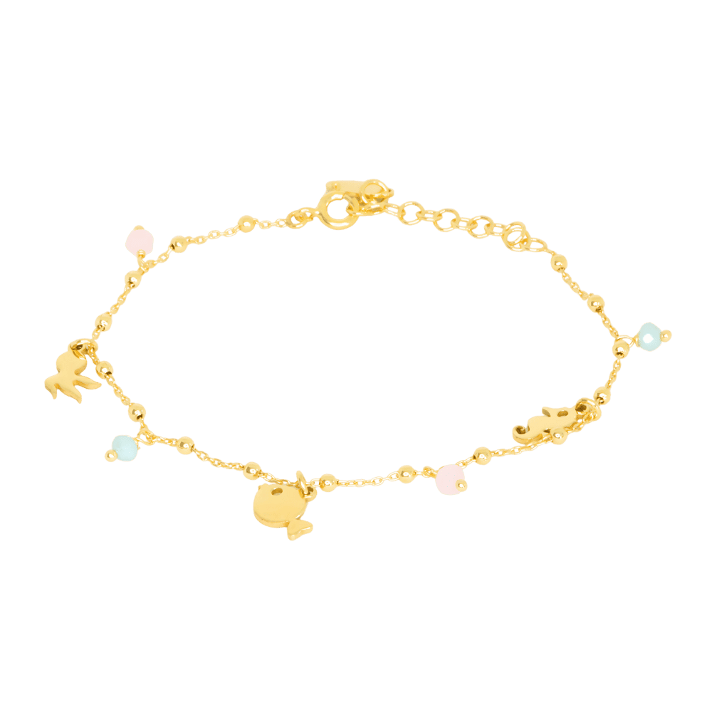 Bracciale summer in argento 925 or