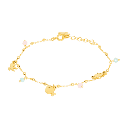 Bracciale summer in argento 925 or