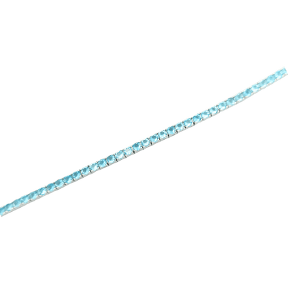Bracciale tennis in argento 924 topazi azzurri-1
