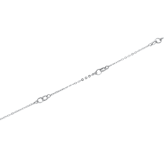Collana a cerchi intrecciati in argento 925-1