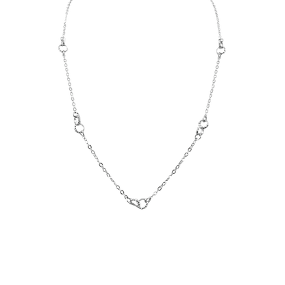 Collana a cerchi intrecciati in argento 925