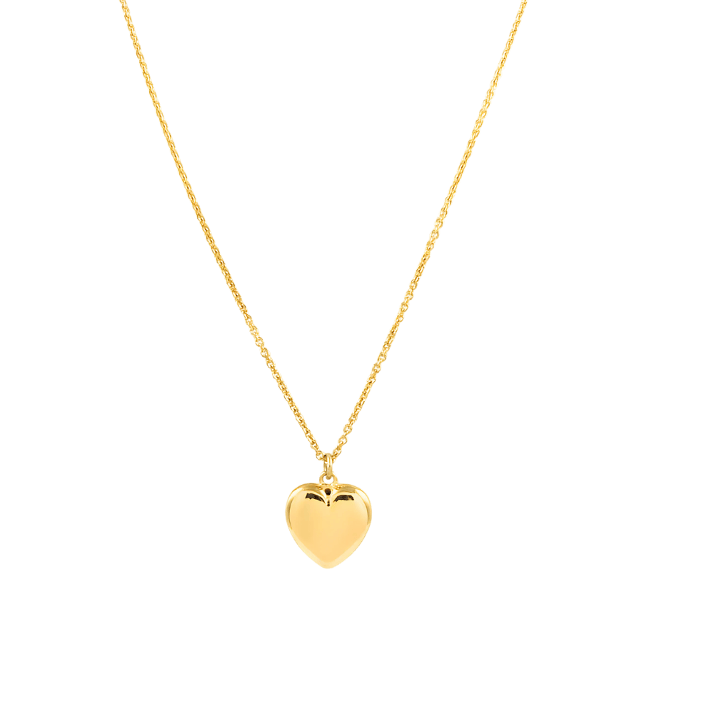 Collana cuore in argento 925-color oro