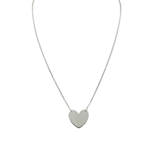Collana cuore in argento 95