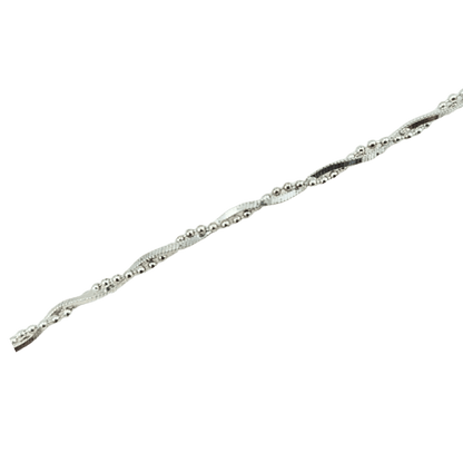 Collana doppia catena spirale in argento 925-1