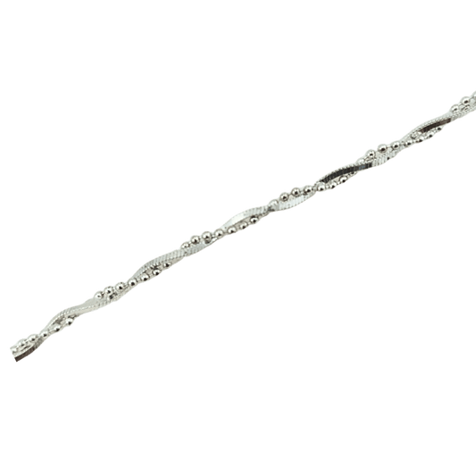 Collana doppia catena spirale in argento 925-1