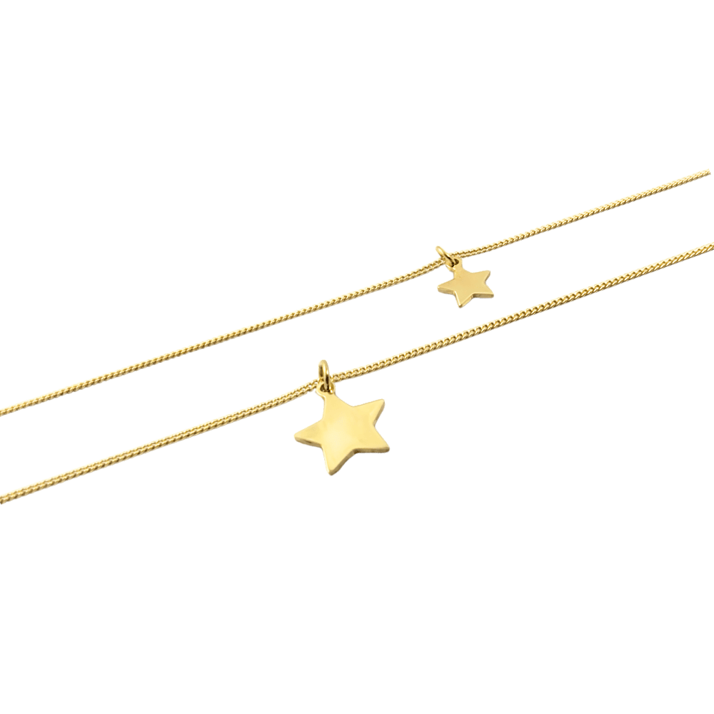 Collana due fili con stelle-1