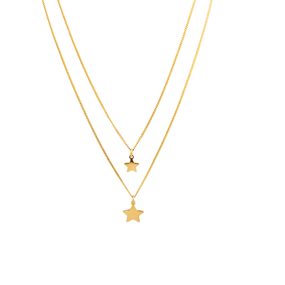 Collana due fili con stelle