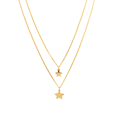 Collana due fili con stelle