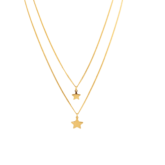 Collana due fili con stelle