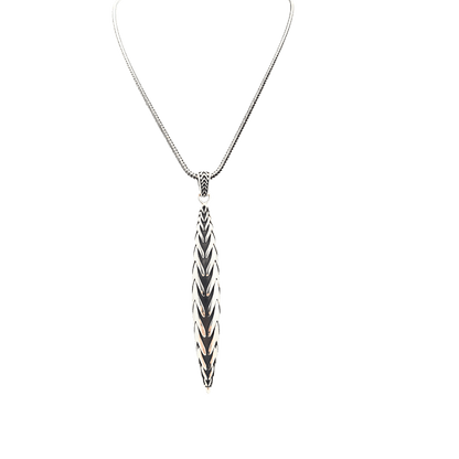 Collana dueaerre spiga in argento 925