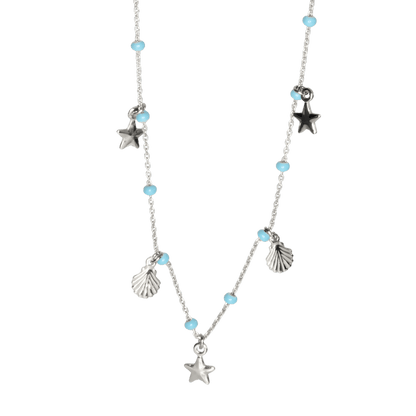 Collana stella e conchiglia in argento 925