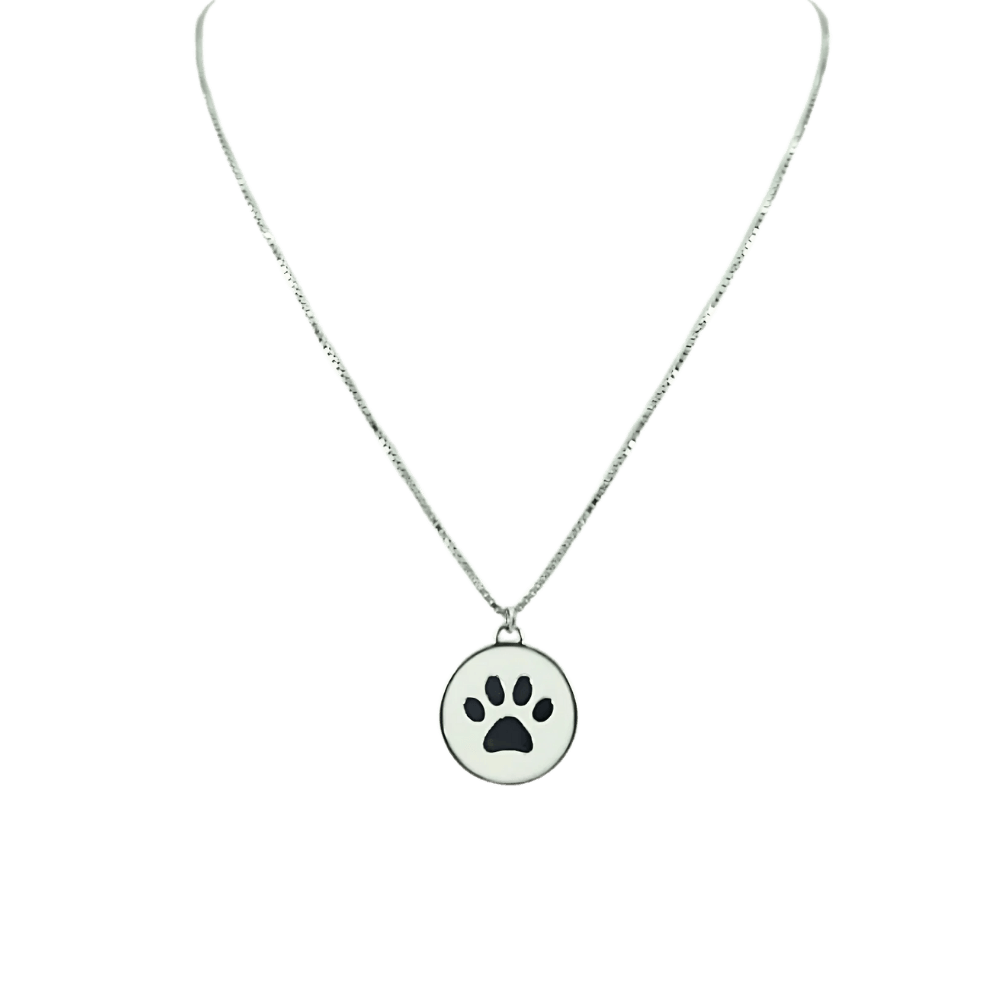 Collana zampa in argento 925
