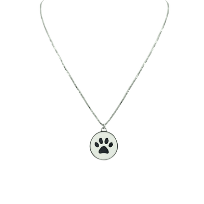 Collana zampa in argento 925