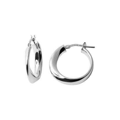 Creolen im Twist-Design aus 925er Silber