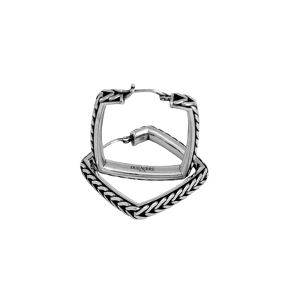 Orecchini Dueaerre quadrato-argento 925