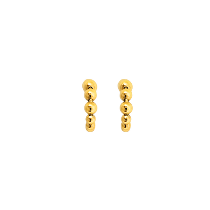Orecchini a cerchio in argento 925 color oro1
