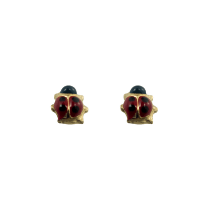 Orecchini coccinella in oro 9 kt