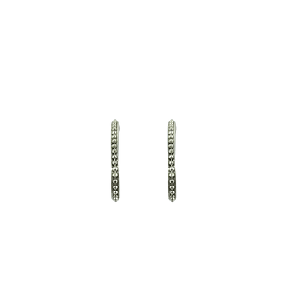 Orecchini ovali borchiati in argento 925-1