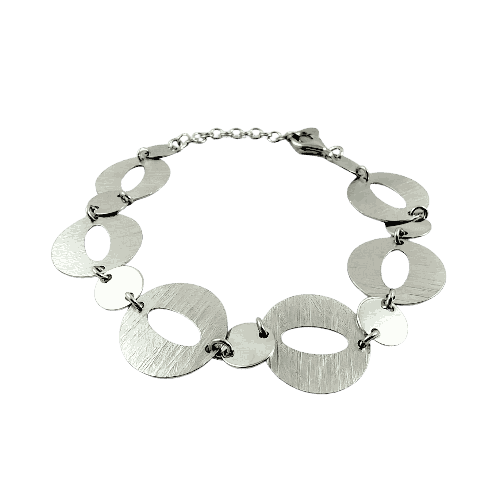 bracciale cerchi argento 925