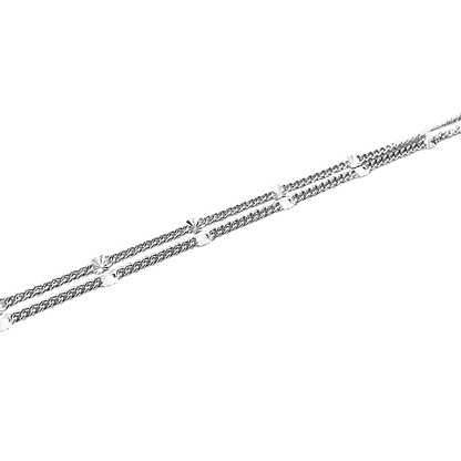 bracciale due fili in argento 925.1