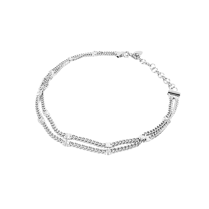 bracciale due fili in argento 925