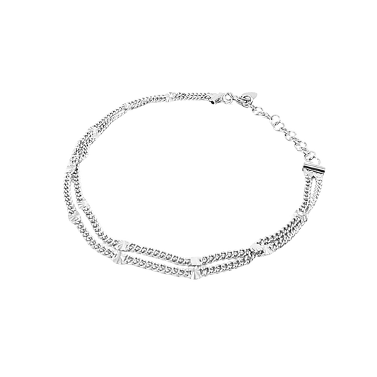 bracciale due fili in argento 925