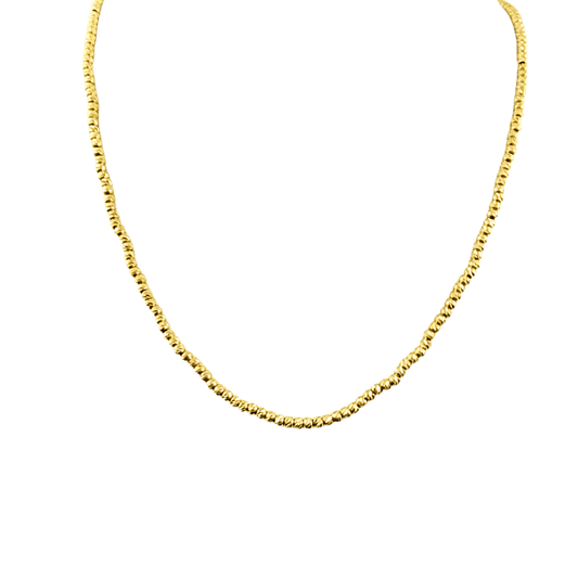 collana con palline in oro 9 kt