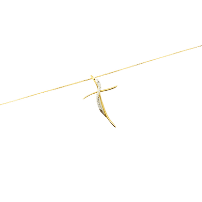 collana croce oro giallo 18 kt-1