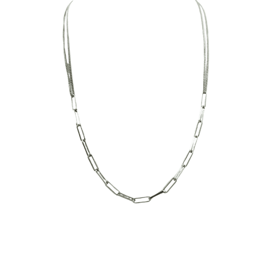 collana multicatena in argento 925