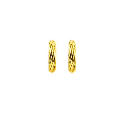orecchini a cerchio argento 925 color oro