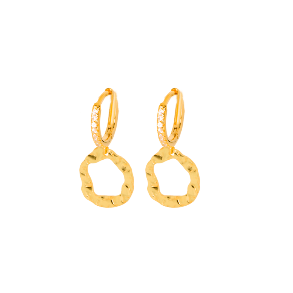 orecchini anello oro