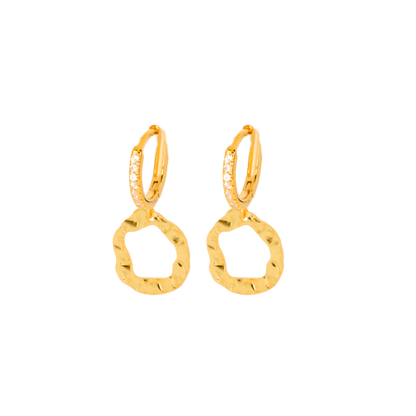 orecchini anello oro