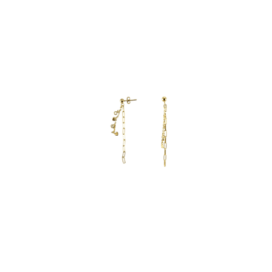 orecchini pendenti con charms in argento 925