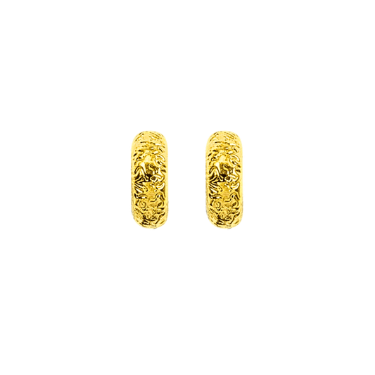 orecchino circolare colore oro argento 925-1