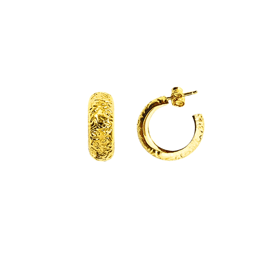 orecchino circolare colore oro argento 925
